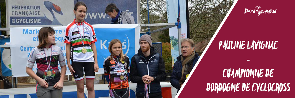 Championne de dordogne de cyclocross